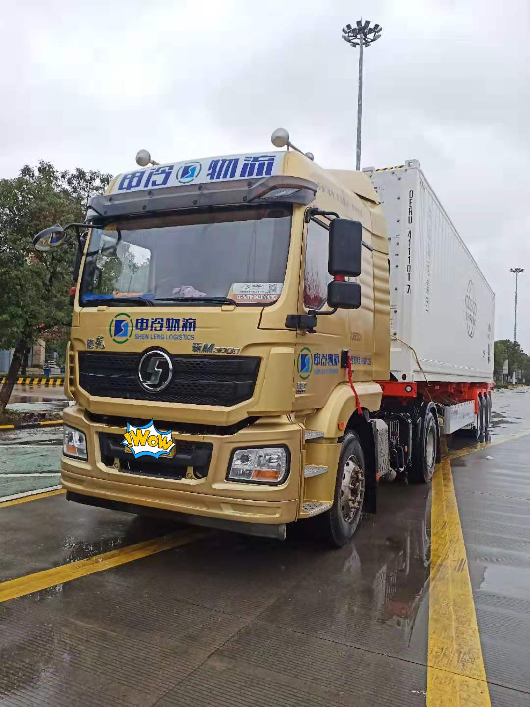 上海港进口冷箱紧急疏港车队